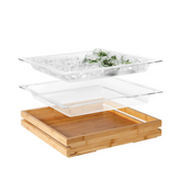 Rosseto Clear Acrylic Insert for Natura™ Large Bamboo Tray 2 pcs. SA117